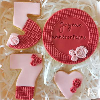 Cadeau d’anniversaire – Fleurs roses
