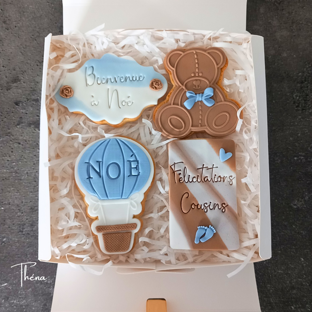 Coffret biscuits personnalisés - Cadeau naissance - Image 2